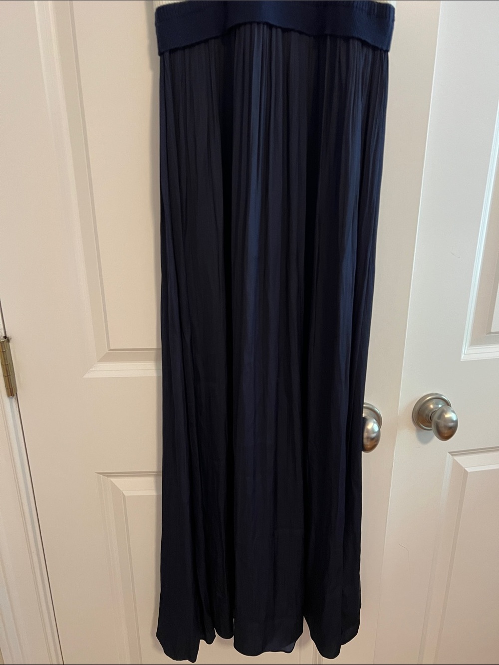 Anthropologie Navy and Cream Striped Maxi Dress - Picture 9 of 9